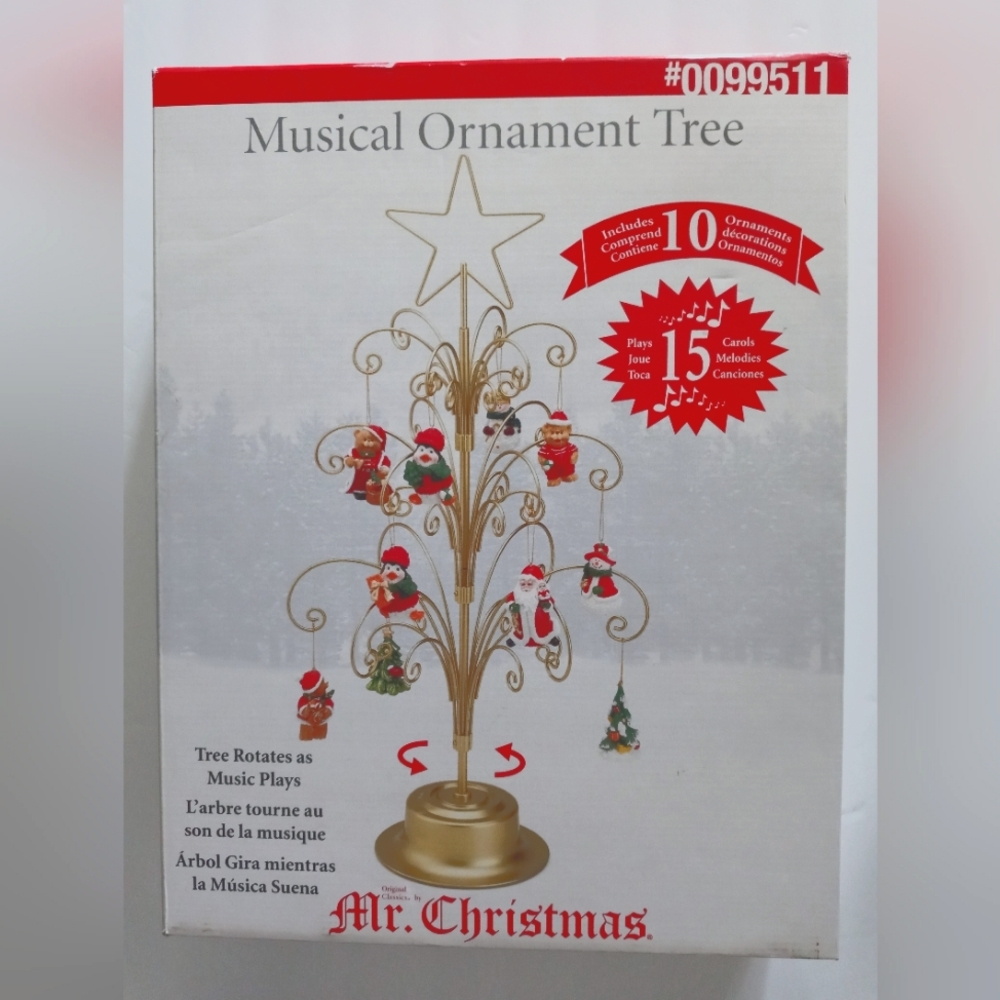 NEW Mr. Christmas Musical Rotating Table Ornament Tree #0099511 - 15 Songs!